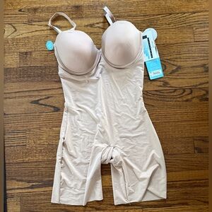Assets By Spanx Light Beige Shapewear Bodysuit